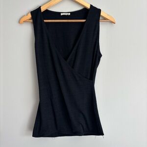 Wilfred Black Wrap Tank Top